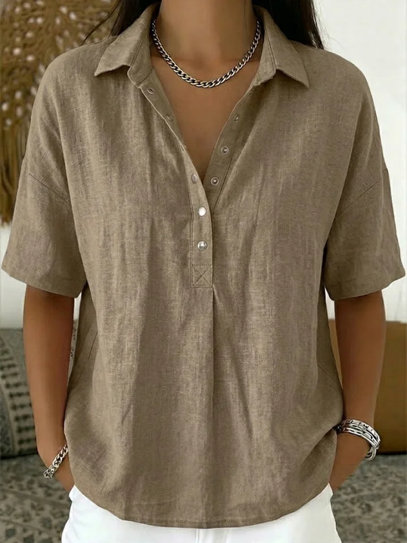 Julia | Romantische Blouse met wijde pasvorm voor Dames