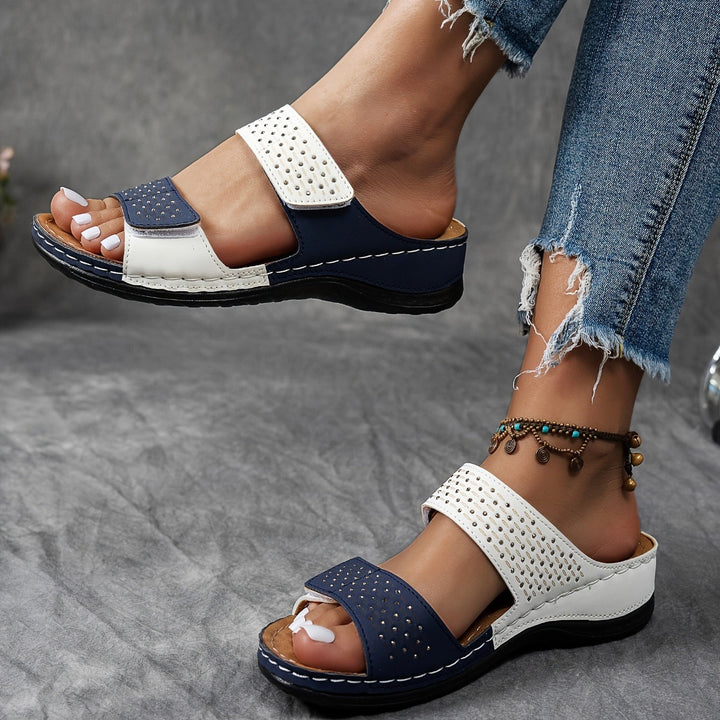 Barbara | Dames Slide Sandalen met Dubbele Band