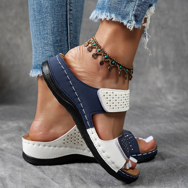 Barbara | Dames Slide Sandalen met Dubbele Band