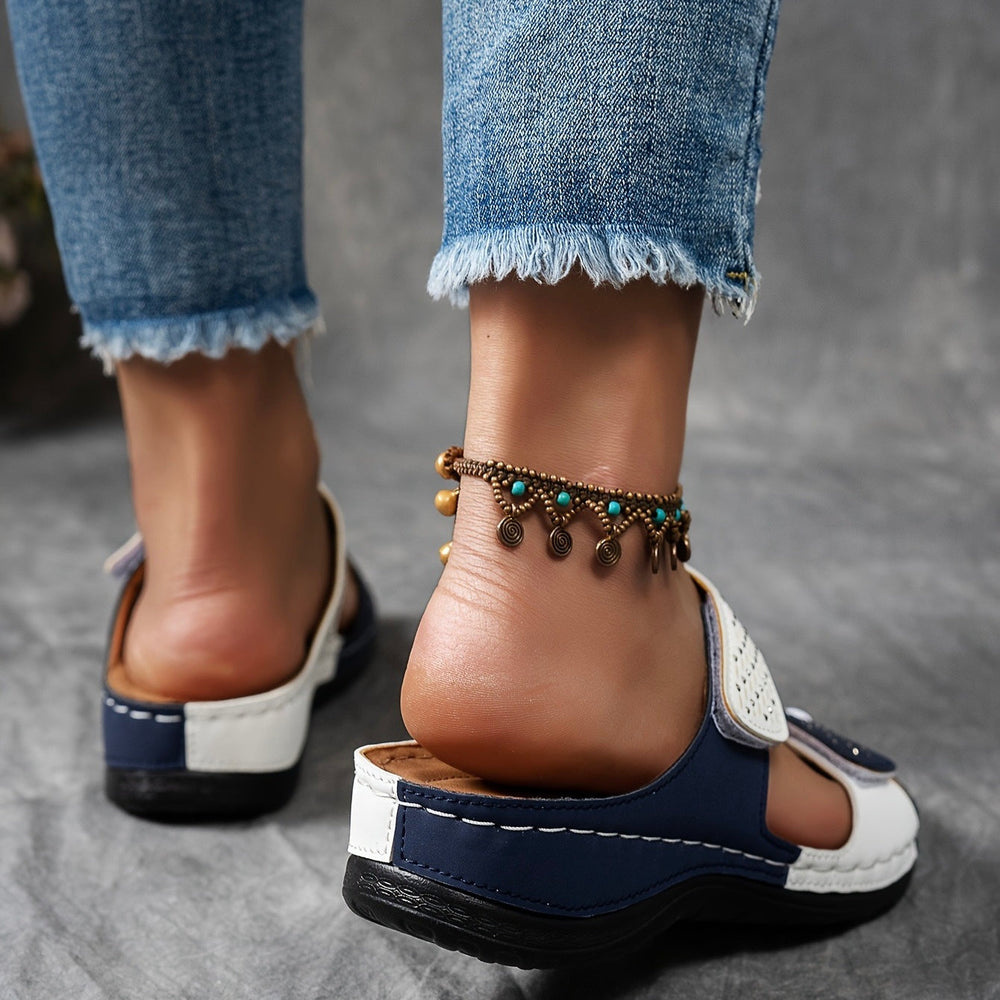 Barbara | Dames Slide Sandalen met Dubbele Band