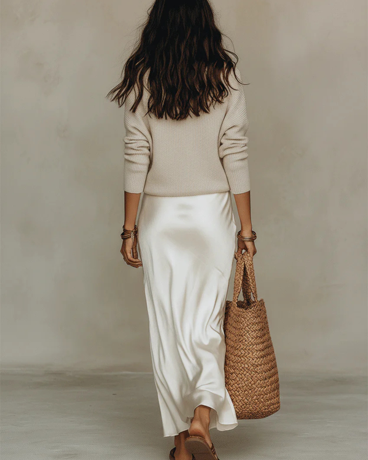 Elena | Dames Midi Jurk met Bijpassende Trui