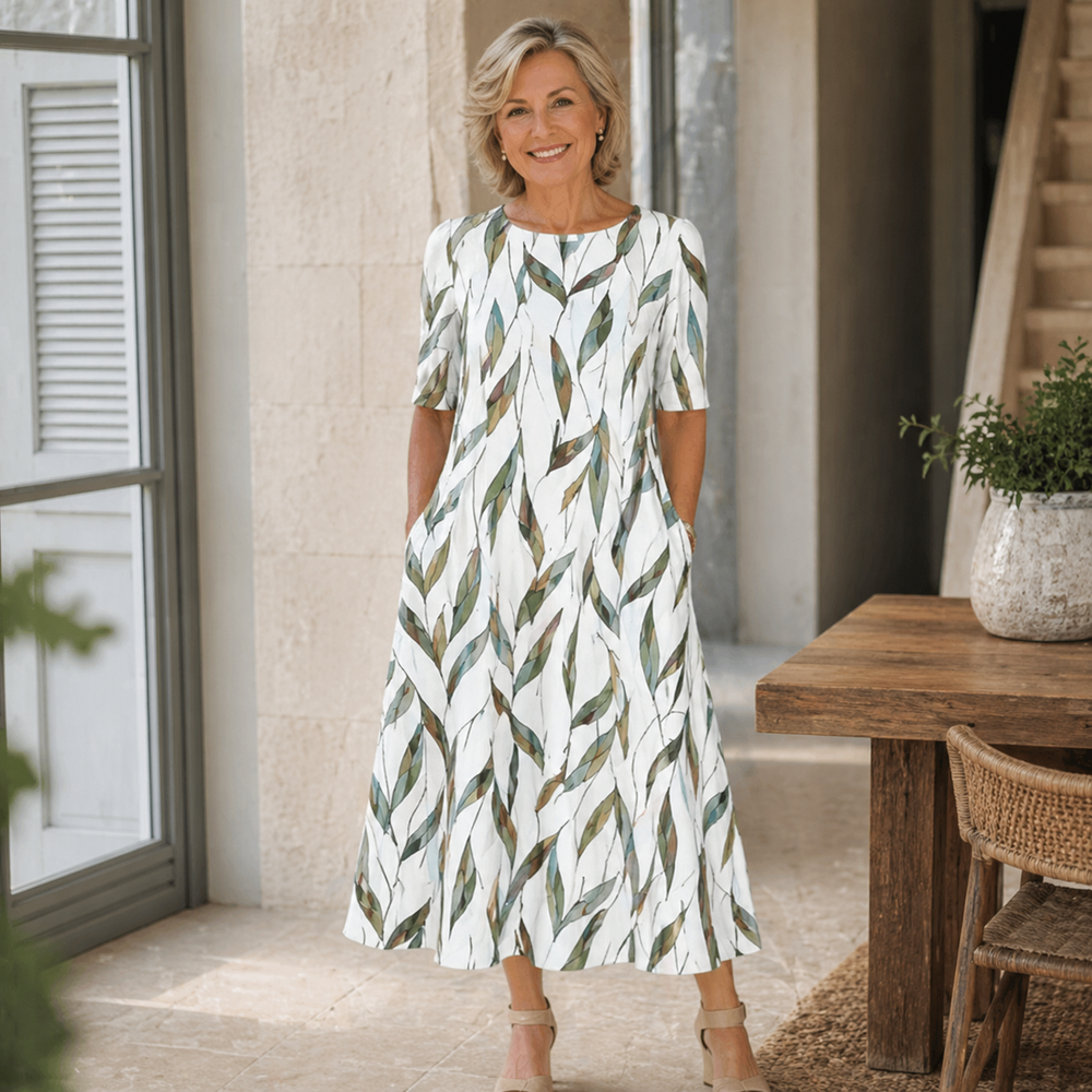 Sarah Bloemen Midi Jurk