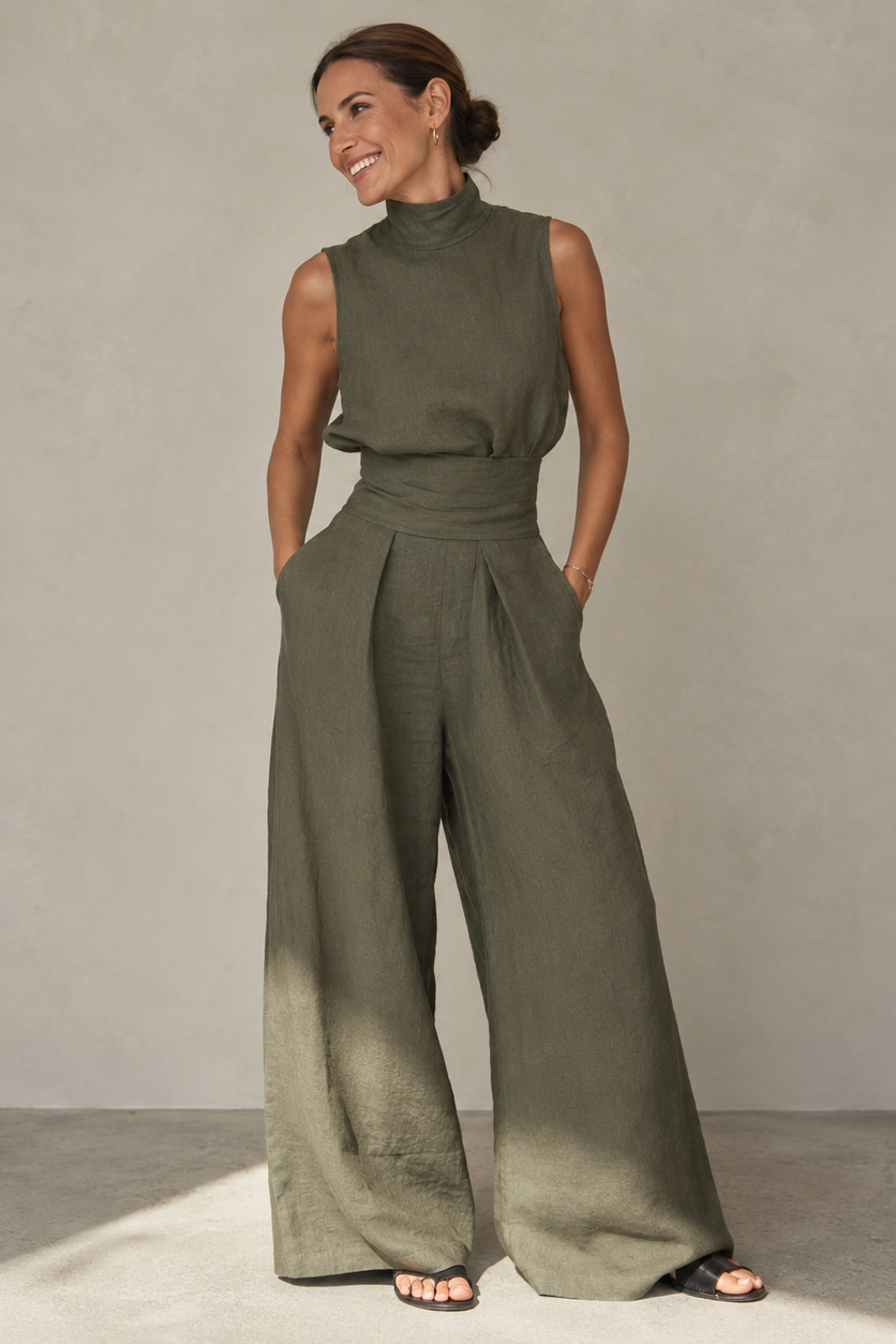 Cora | Elegante Jumpsuit met wijde pijp voor Dames