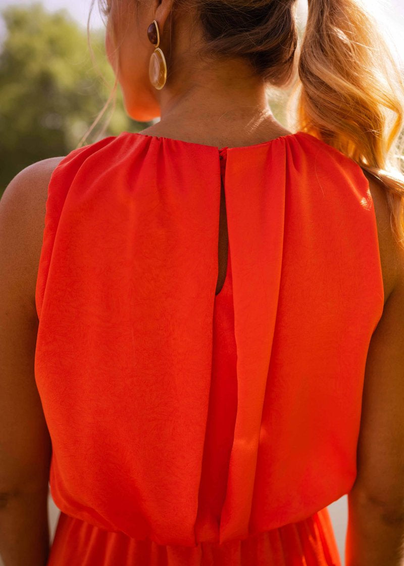 Annabelle | Dames Bruiloftsgast One Shoulder Midi Jurk met Split