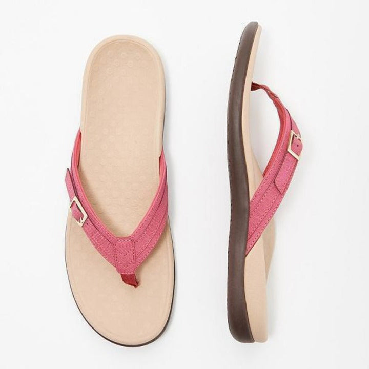 Maude | Dames Teenslippers met Dempend Voetbed