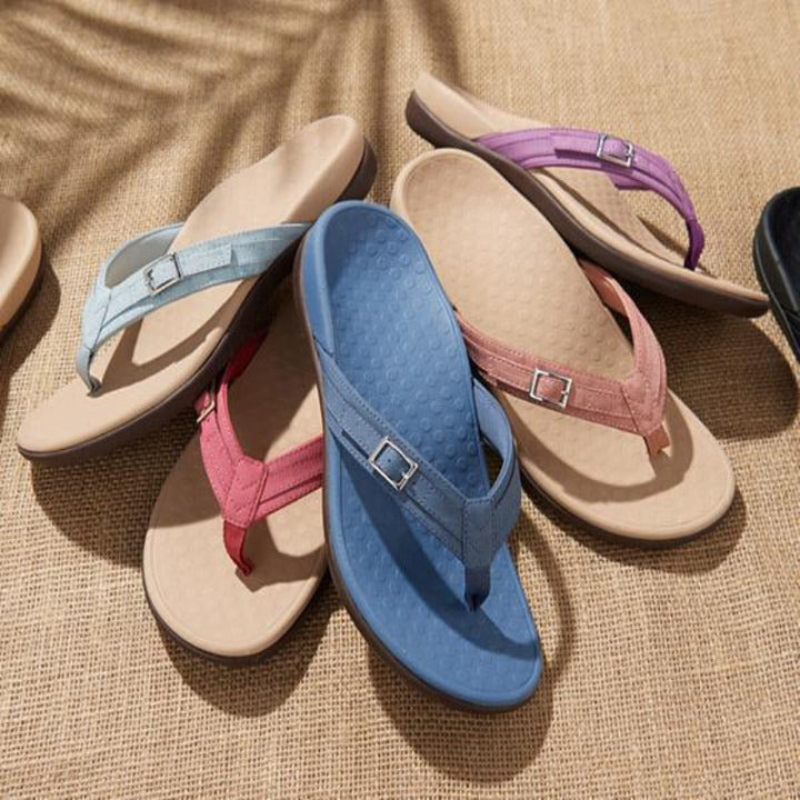 Maude | Dames Teenslippers met Dempend Voetbed