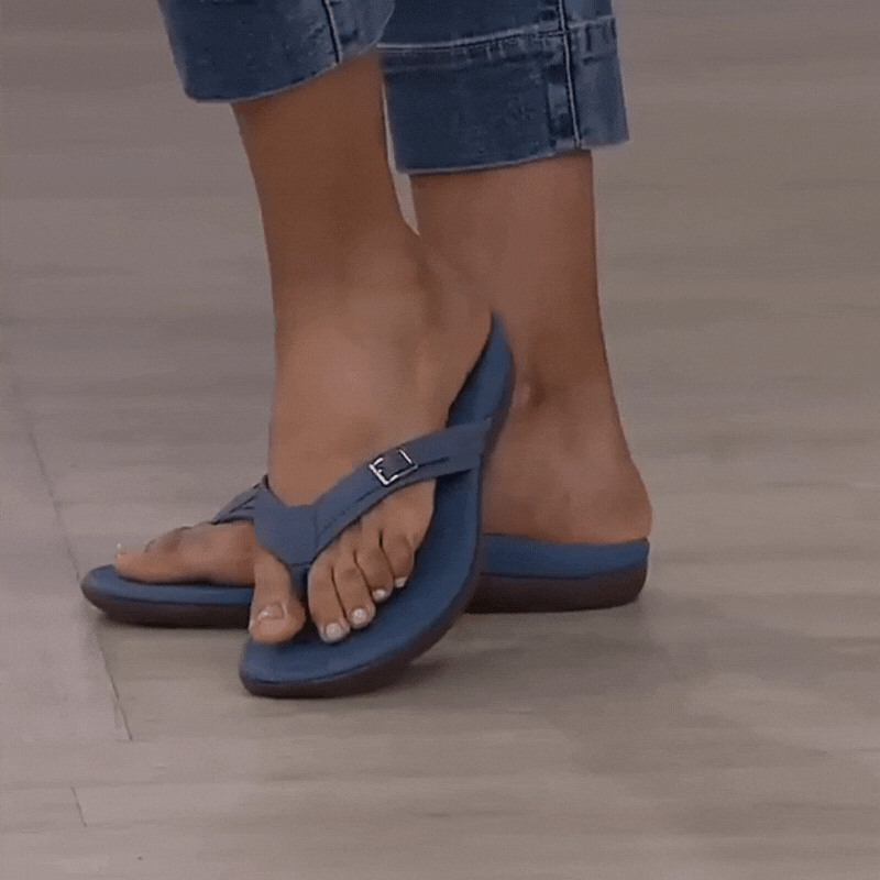 Maude | Dames Teenslippers met Dempend Voetbed