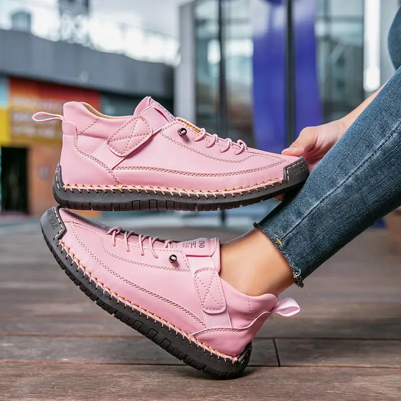 Mia | Dames Sneakers met Brede Neus en Dempende Zool