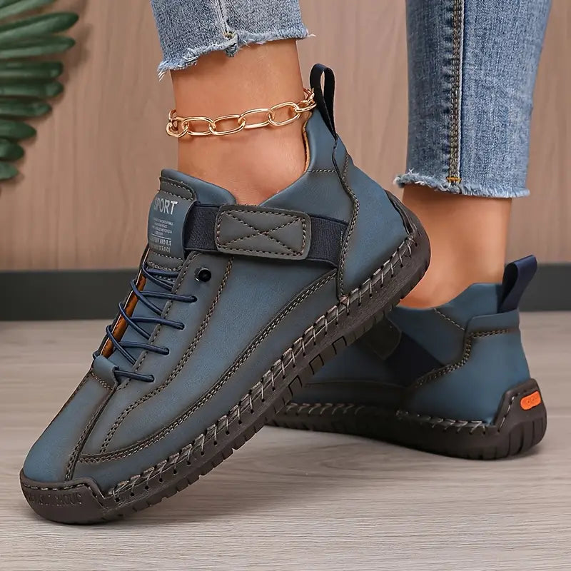 Mia | Dames Sneakers met Brede Neus en Dempende Zool