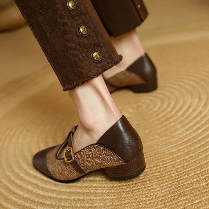 Mora | Dames T-strap Schoenen met Retro Gesp