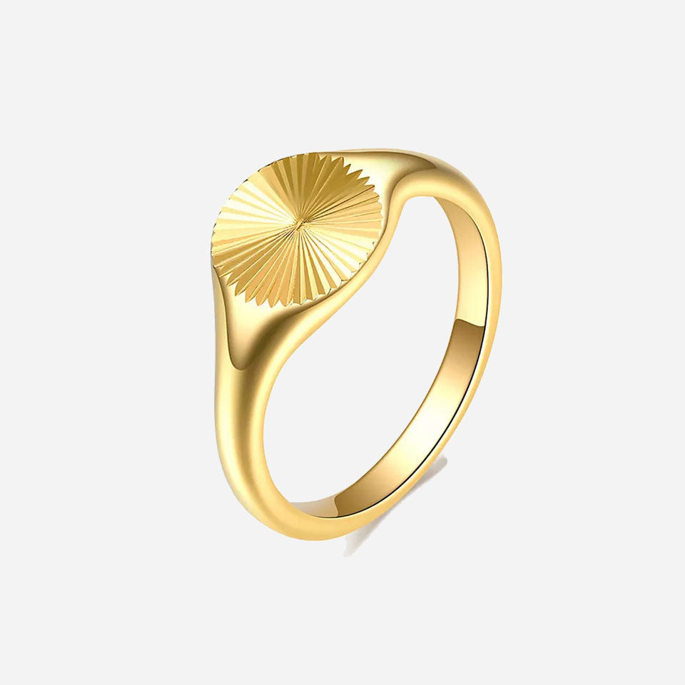 Rizavelle | Ring met Zonnebloempatroon