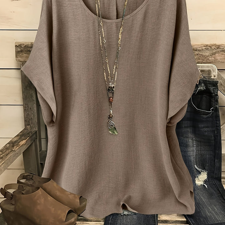 Sienna | Dames Luchtige Zomertop met Ronde Hals
