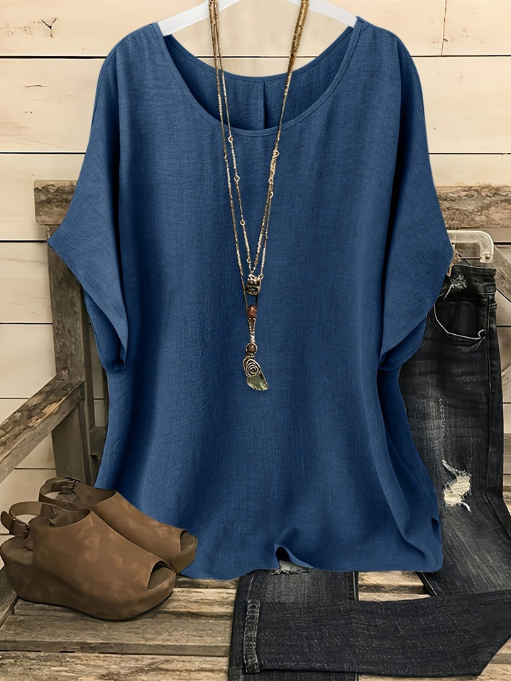Sienna | Dames Luchtige Zomertop met Ronde Hals
