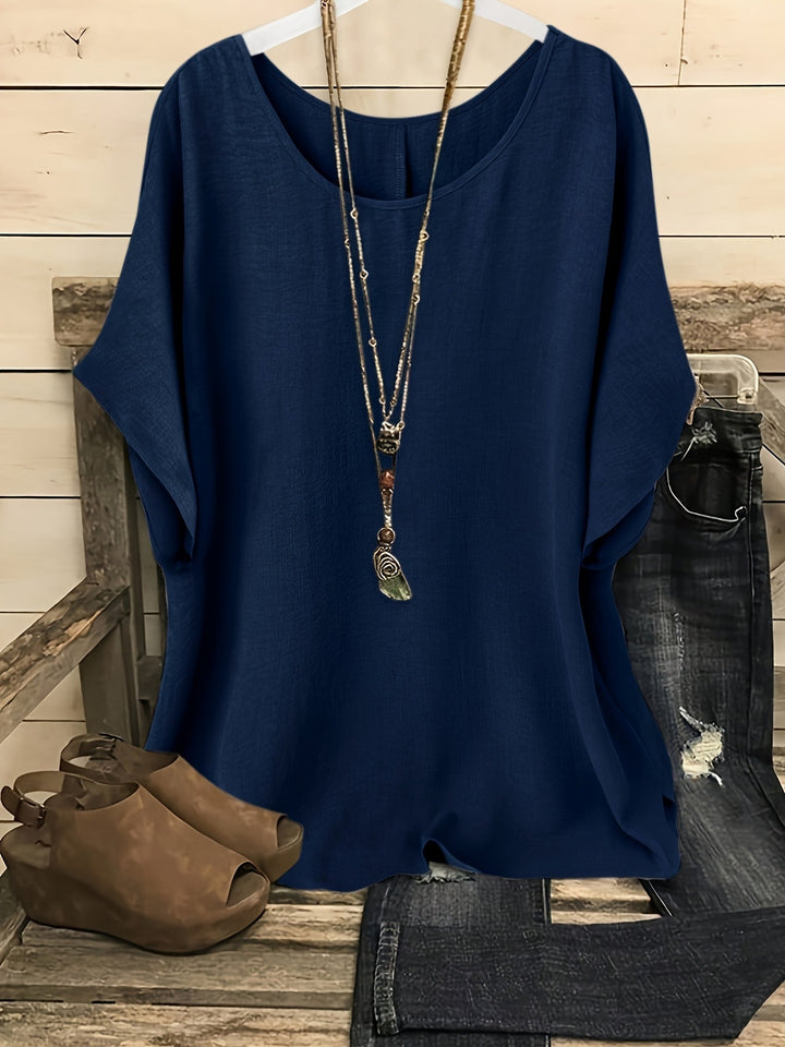 Sienna | Dames Luchtige Zomertop met Ronde Hals