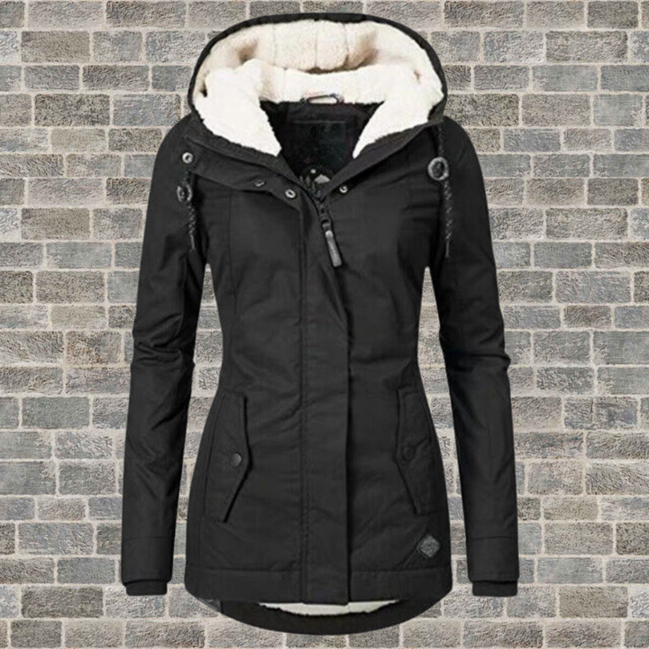 Teuntje | Winterjas met Capuchon en Ritssluiting voor Dames