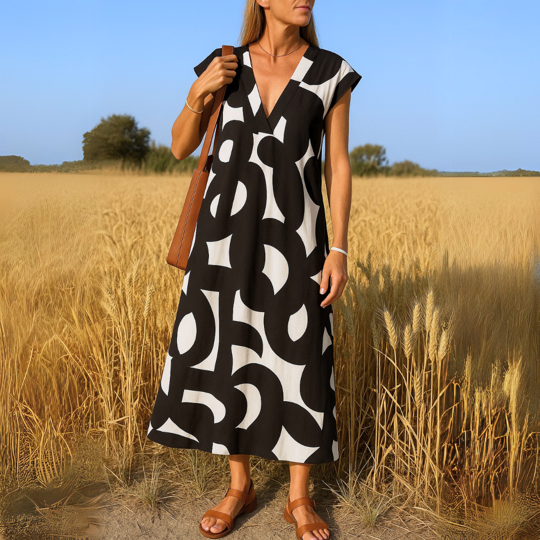 Valerie | Dames Jurk met Elegante Print voor Elke Dag