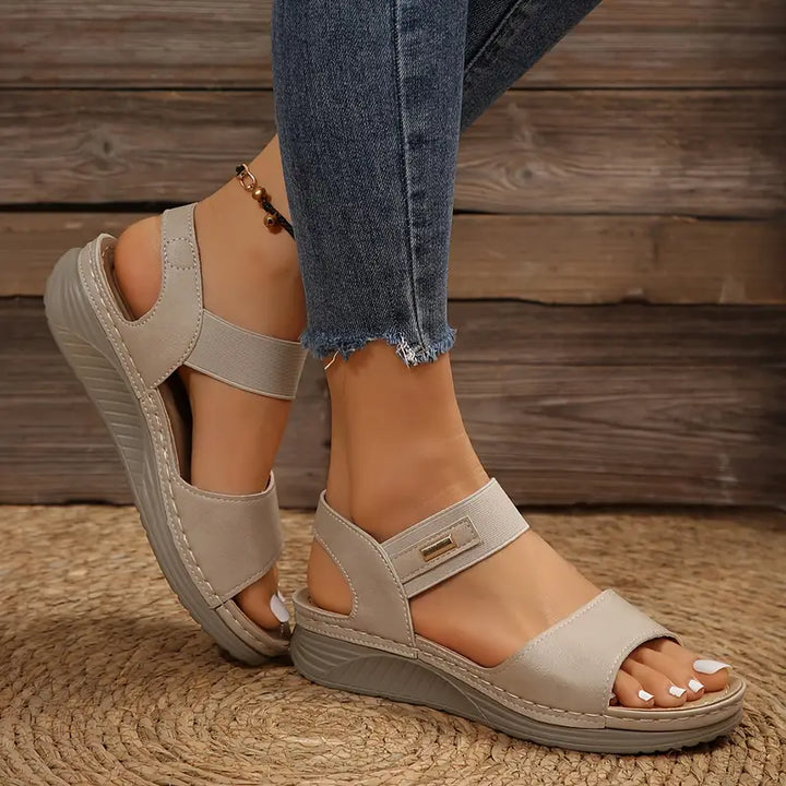 Zula | Dames Wedge Sandalen met Schokabsorberende Zool